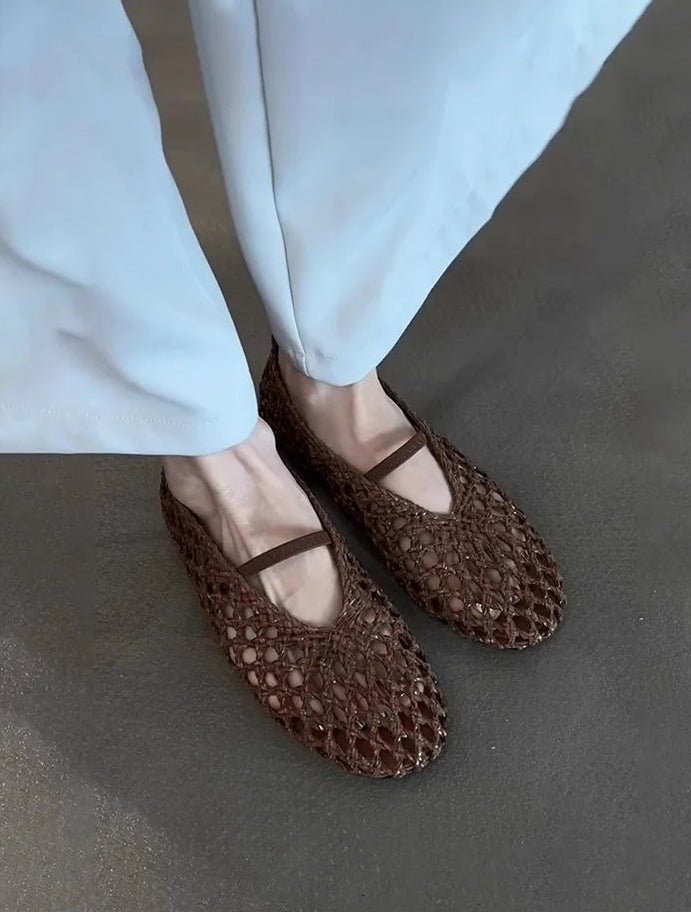 ZEYA - Ella Hollow Woven Flats