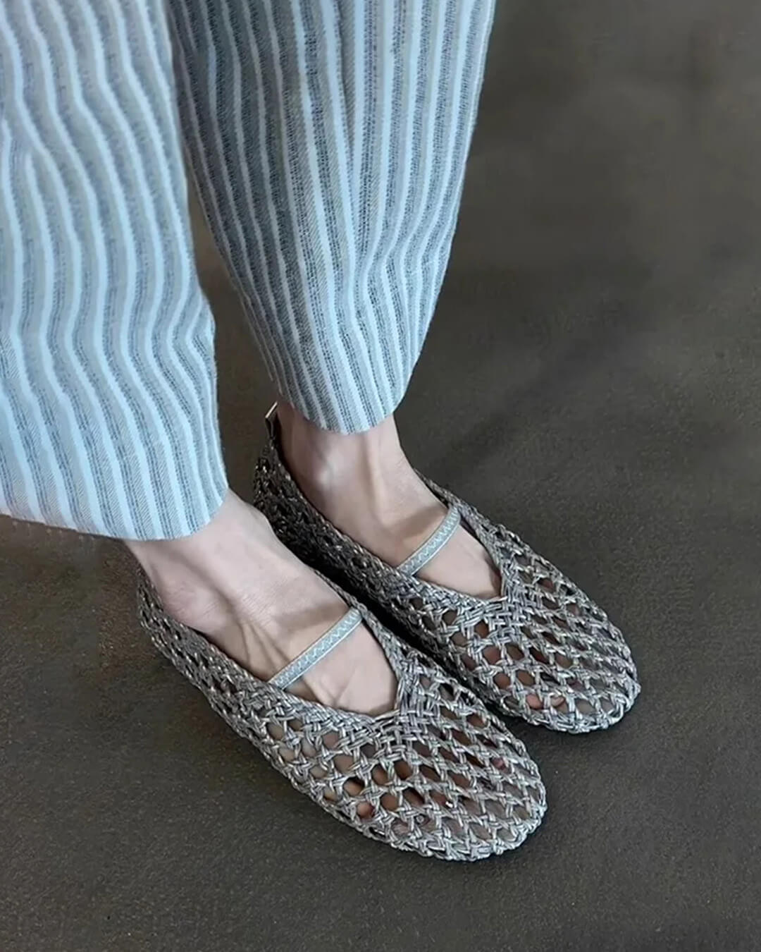 ZEYA - Ella Hollow Woven Flats