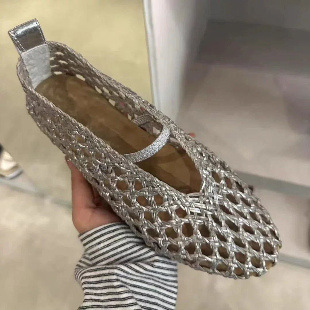 ZEYA - Ella Hollow Woven Flats