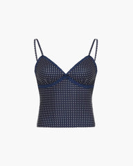 Top corto a pois Ellaine