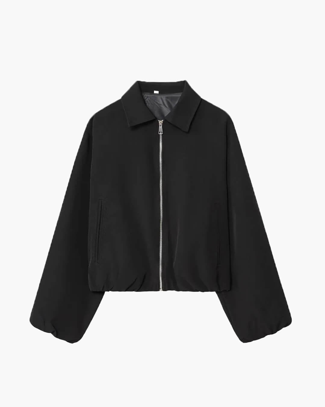 ZEYA - Ellaria Puff Sleeve Bomber Jacket