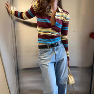Ellie Gestreifte Strickjacke