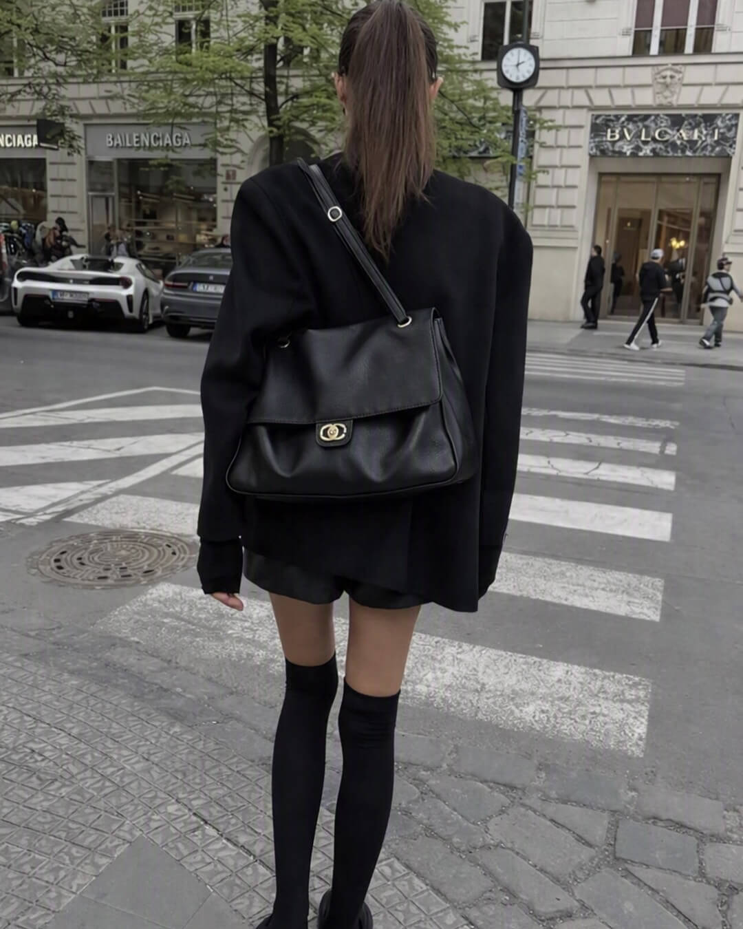 ZEYA - Emma Buckle Flap Shoulder Bag