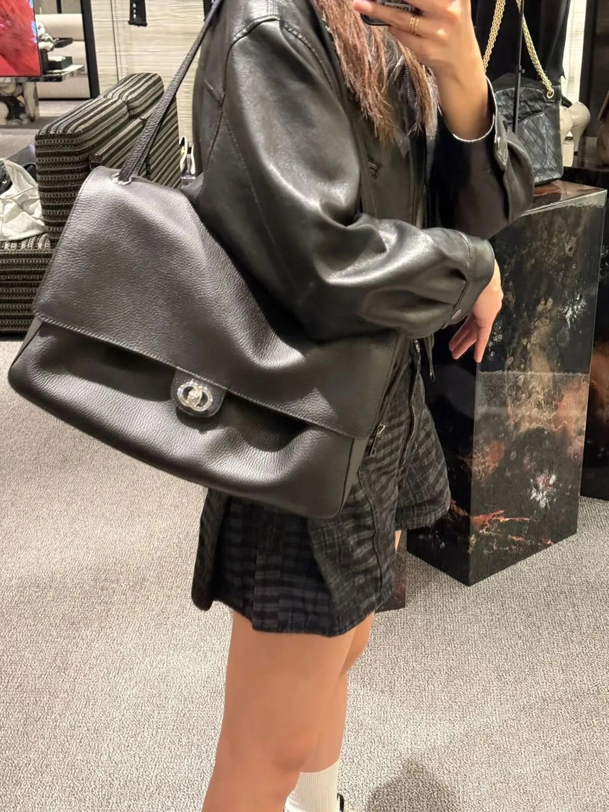 ZEYA - Emma Buckle Flap Shoulder Bag