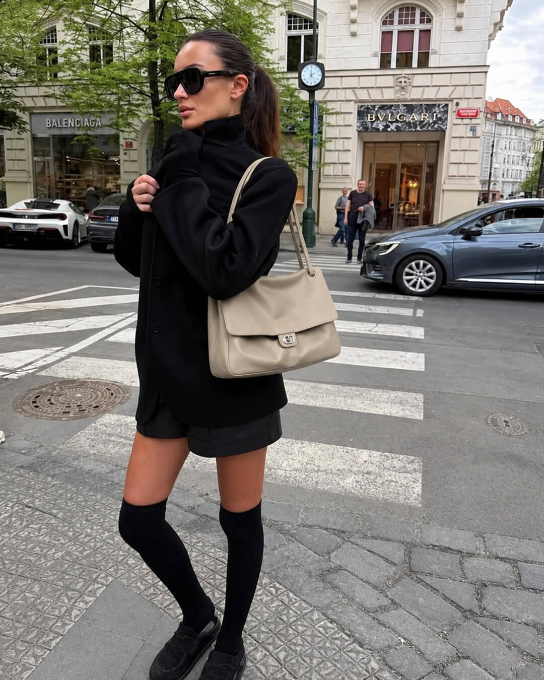 ZEYA - Emma Buckle Flap Shoulder Bag