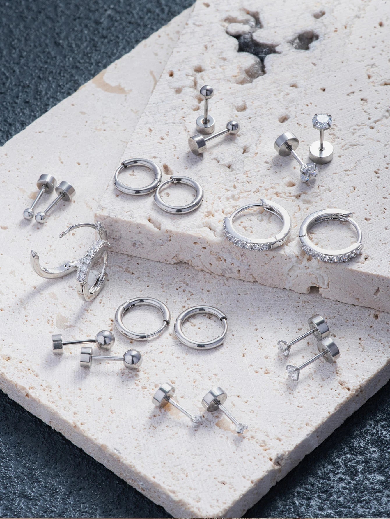 ZEYA - Emma Earring Hoop Set 10pcs
