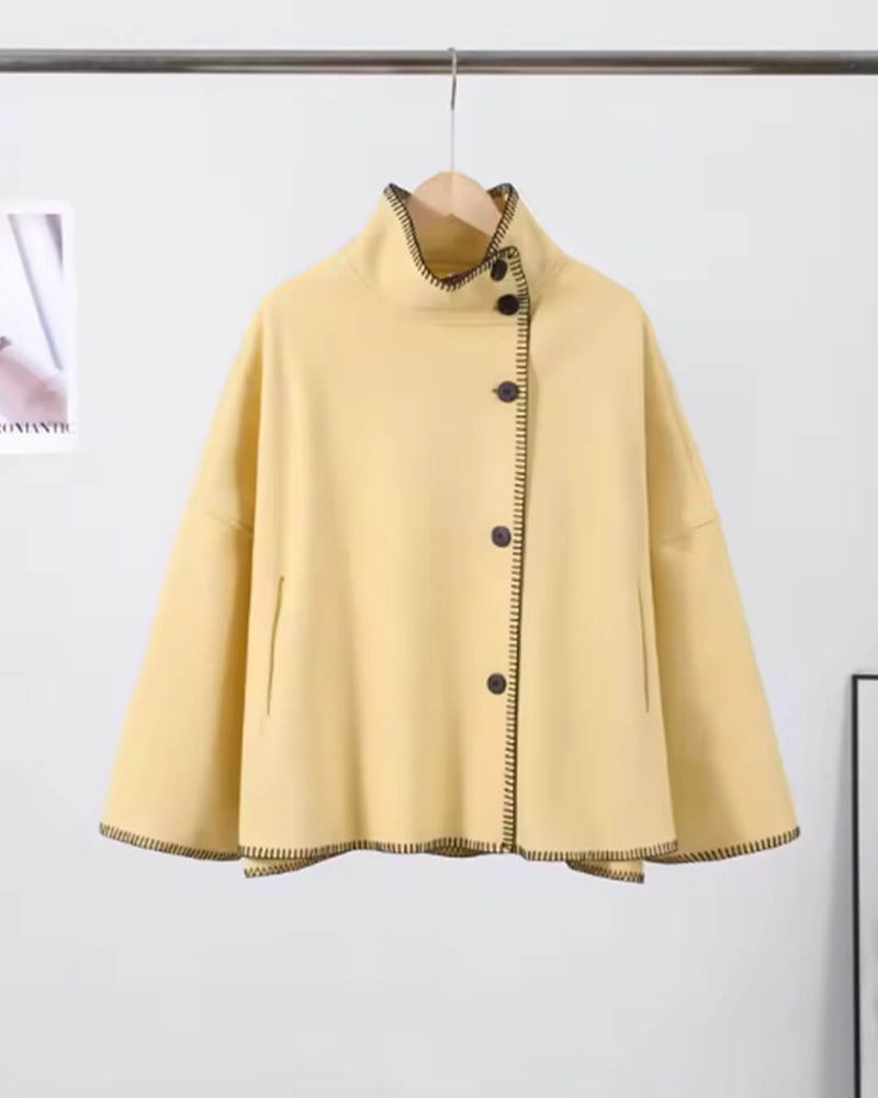 ZEYA - Emma High Neck Button Jacket