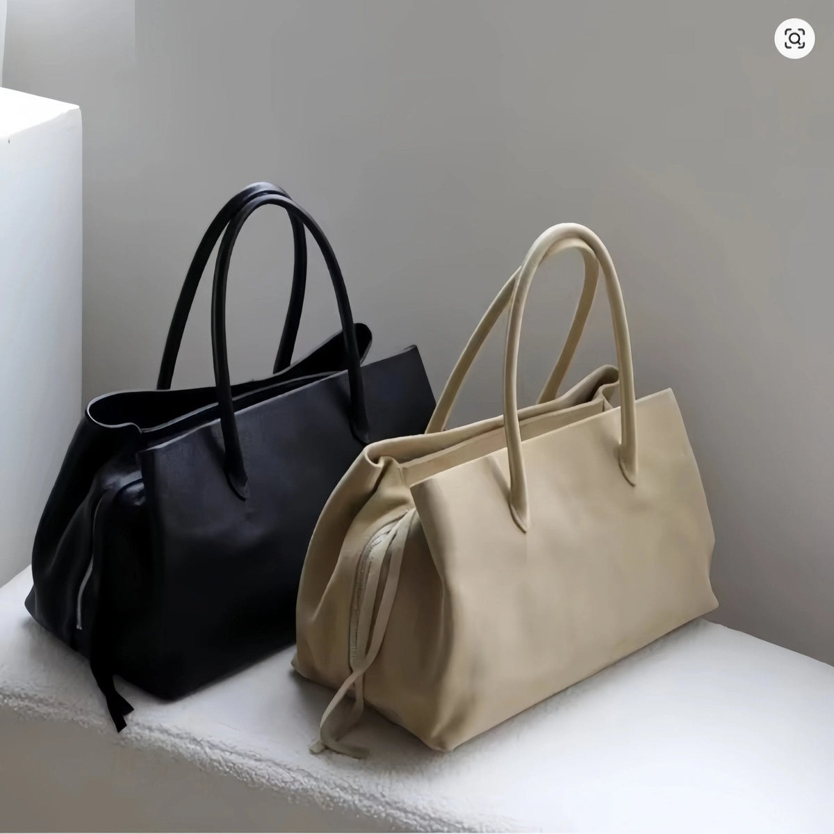 ZEYA - Emma Multi-Compartment Leather Tote Bag