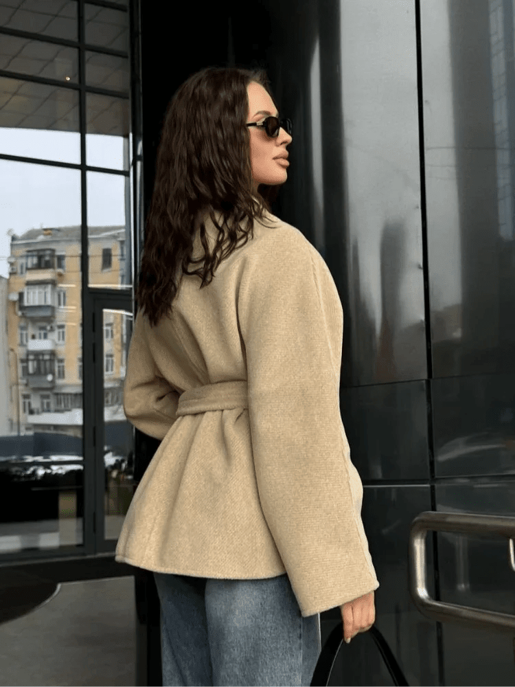 ZEYA - Esmeralda V Neck Jacket with Belt