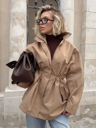 Trench-coat à cordon de serrage Eve