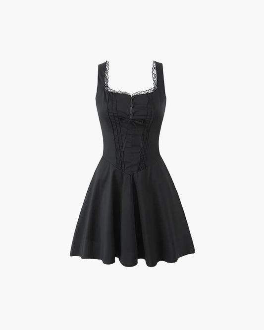 ZEYA - Evelyn Lace-Up Back Mini Dress