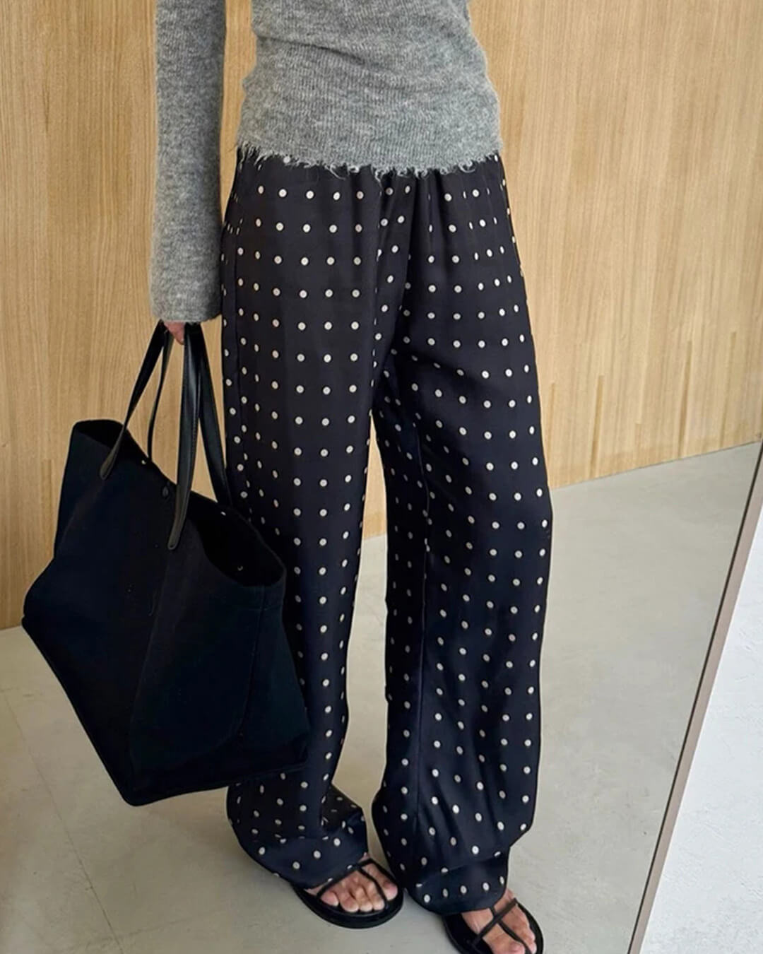 ZEYA - Evita Polka Dot Satin Pants