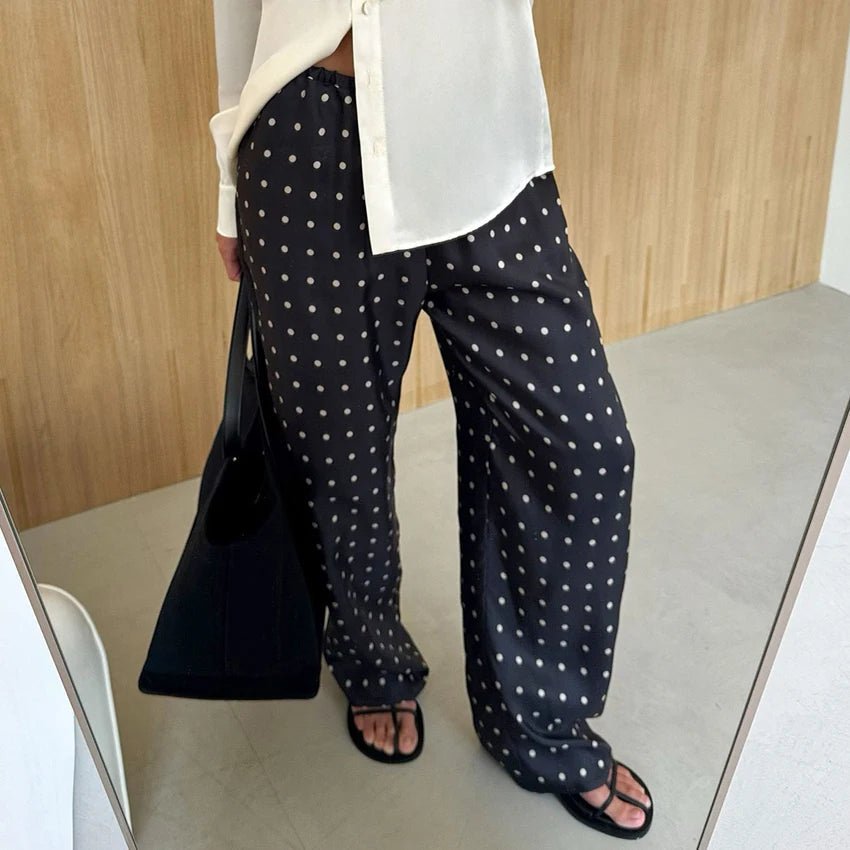 ZEYA - Evita Polka Dot Satin Pants