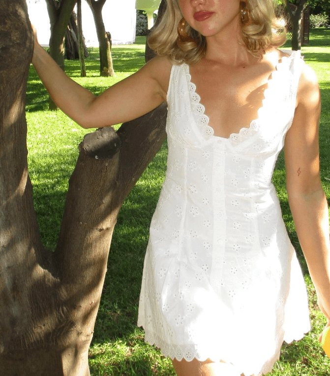 ZEYA - Farrah Neck Button - Down Mini Dress