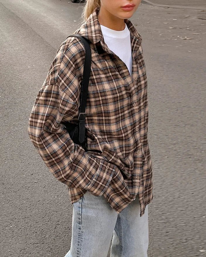 ZEYA - Felly Loose Plaid Check Shirt