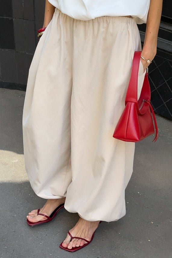 ZEYA - Fenella Elastic Waist Baggy Pants