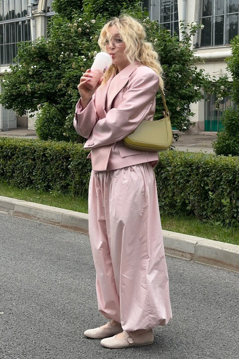 ZEYA - Fenella Elastic Waist Baggy Pants