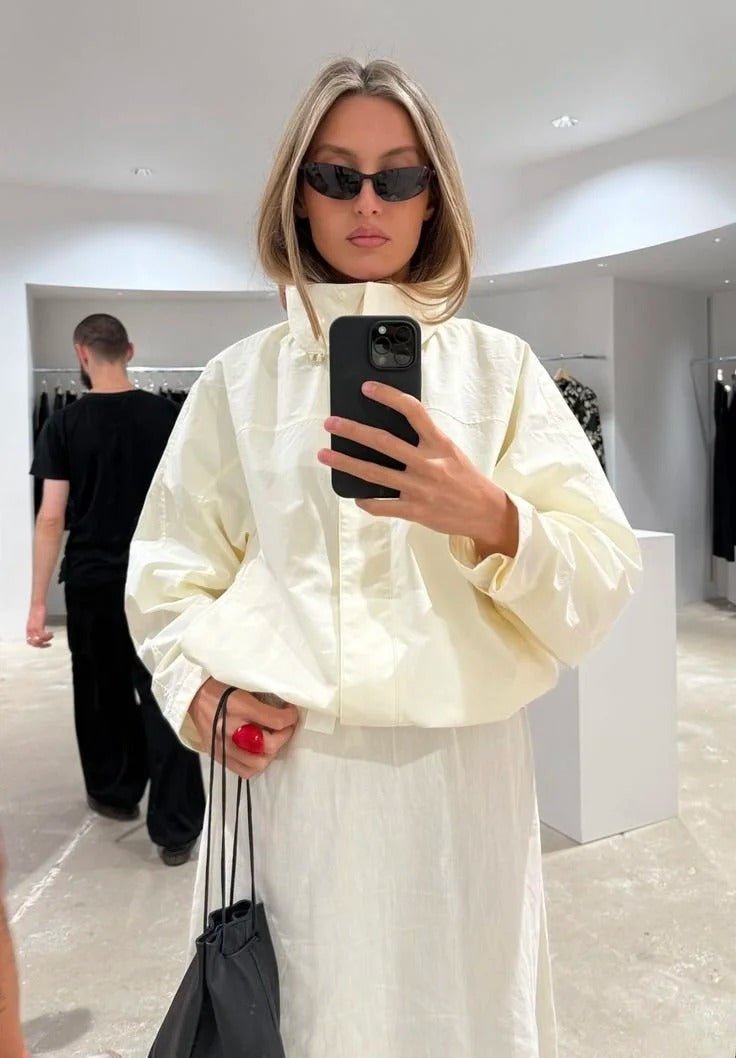 ZEYA - Fiona Funnel Neck Windbreaker Jacket