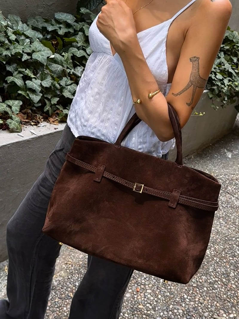 ZEYA - Fiona Suede Crossbody Bag