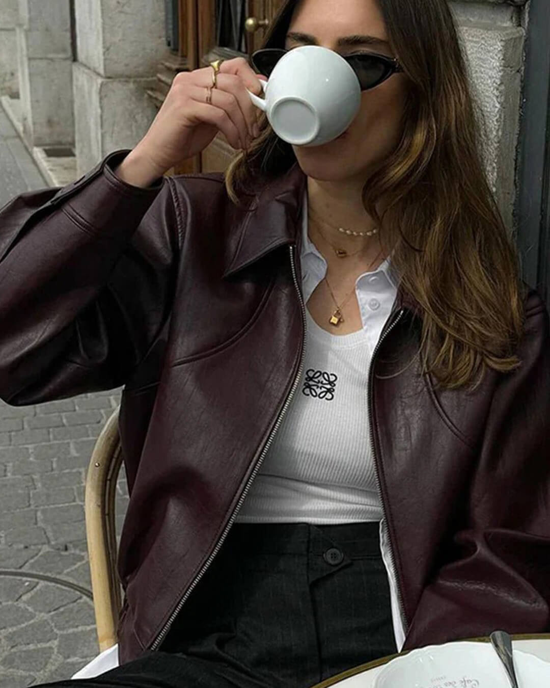 Bomber in ecopelle Florence