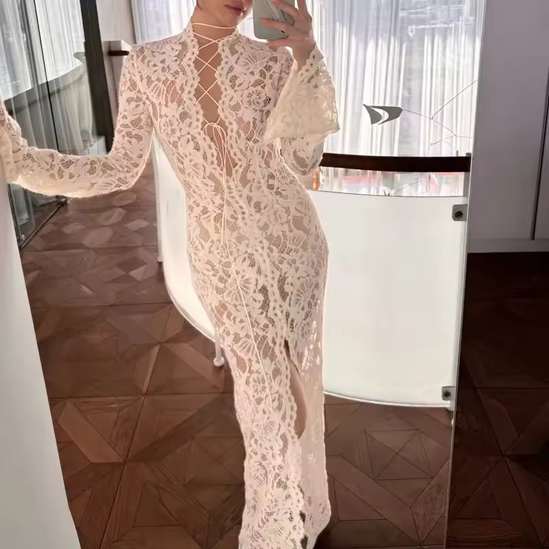 ZEYA - Florencia French Lace Tie Dress