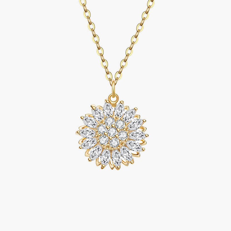 ZEYA - Flower Anxiety Spinner Necklace