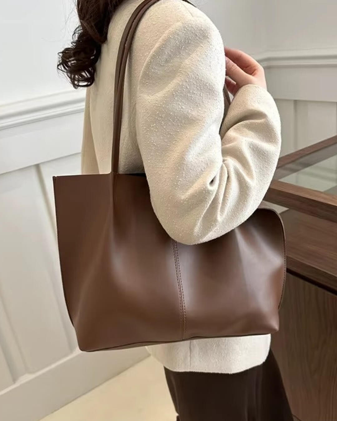 ZEYA - Francesca Faux Leather Tote Bag