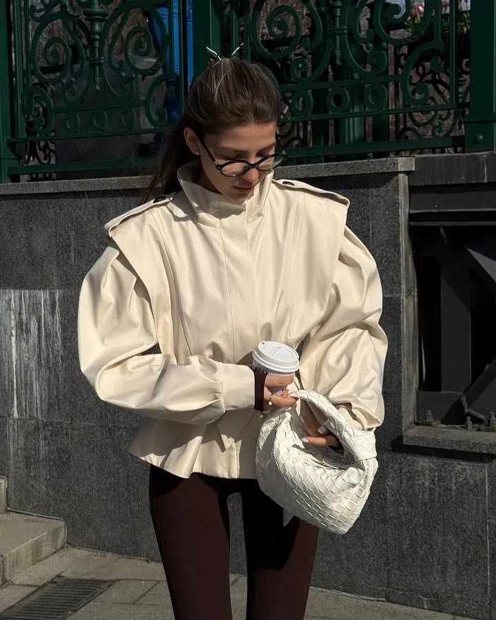 ZEYA - Francine Cropped Trench Coat