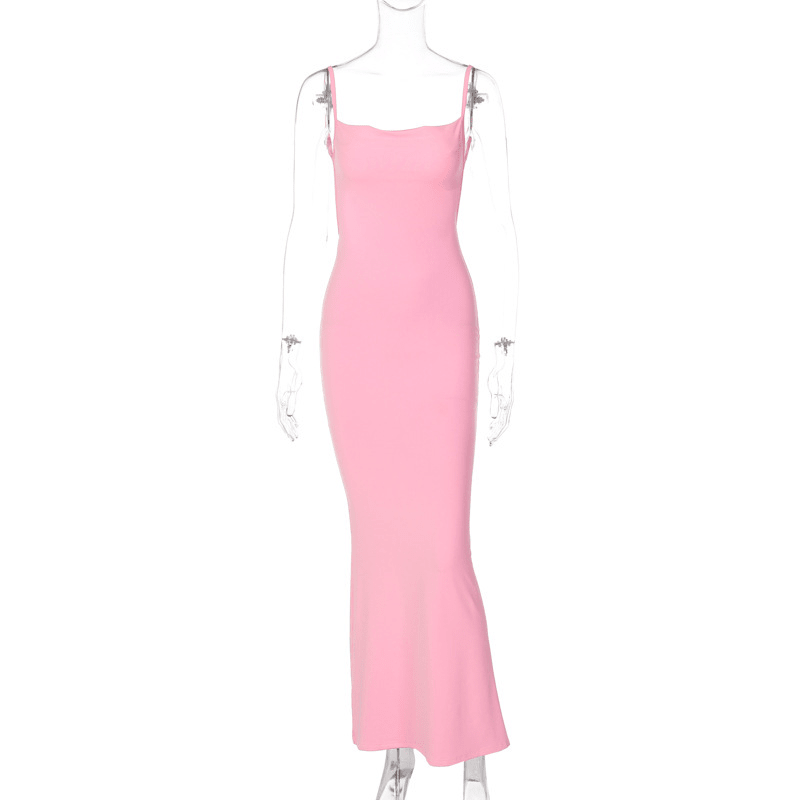 ZEYA - Genna V Neck Strap Maxi Dress