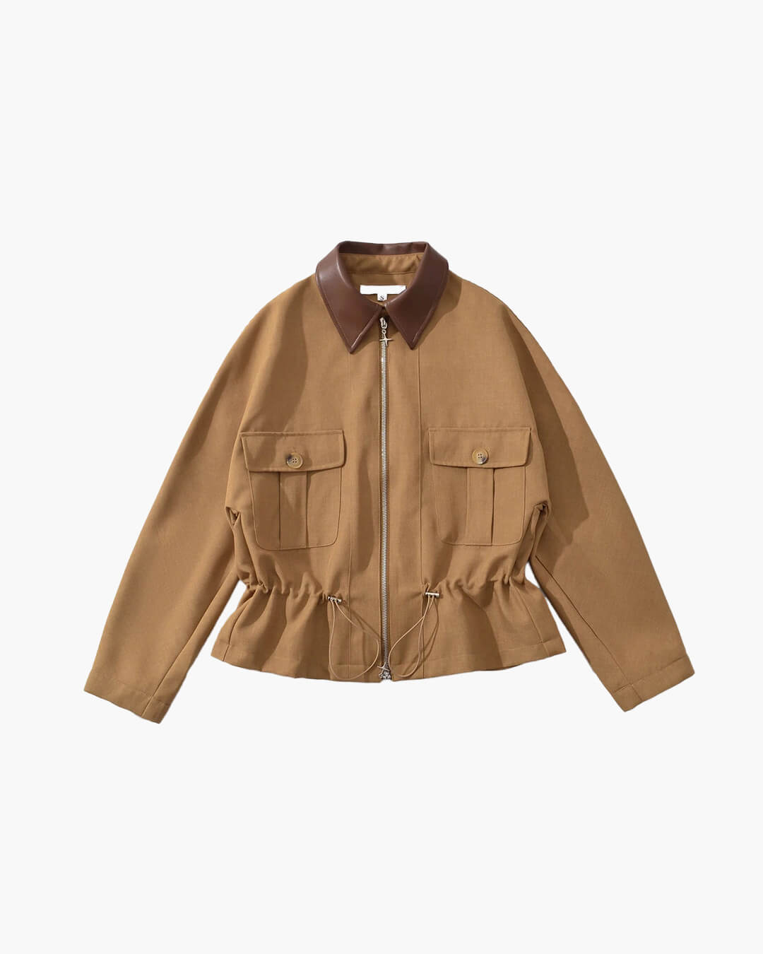 Emilia Zip-up Jacke mit Fledermausärmeln