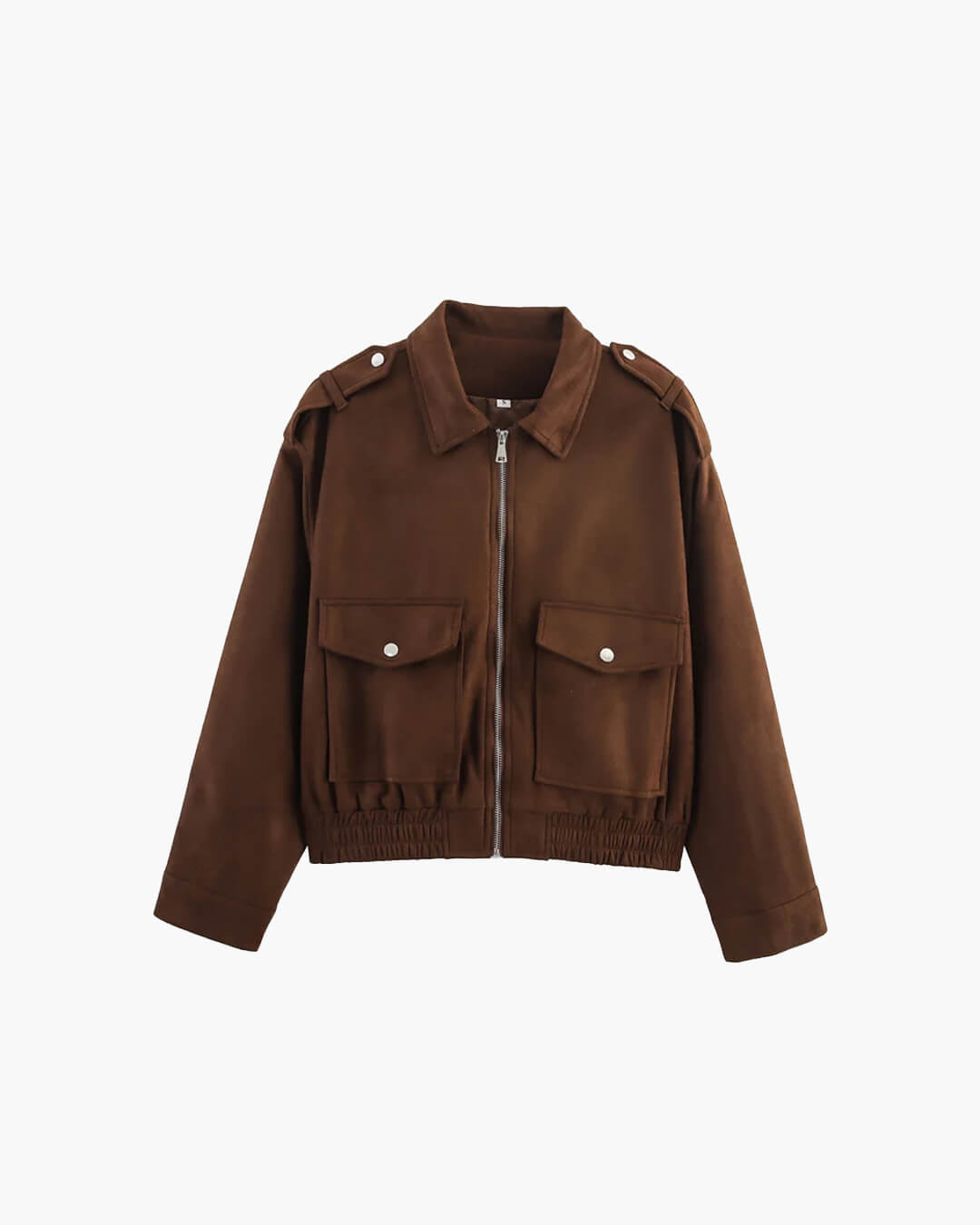 ZEYA - Ginny Suede Pilot Bomber Jacket