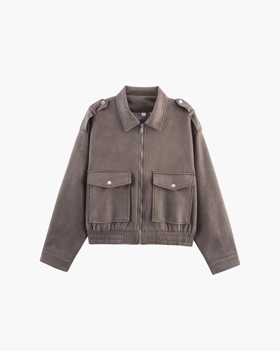 ZEYA - Ginny Suede Pilot Bomber Jacket