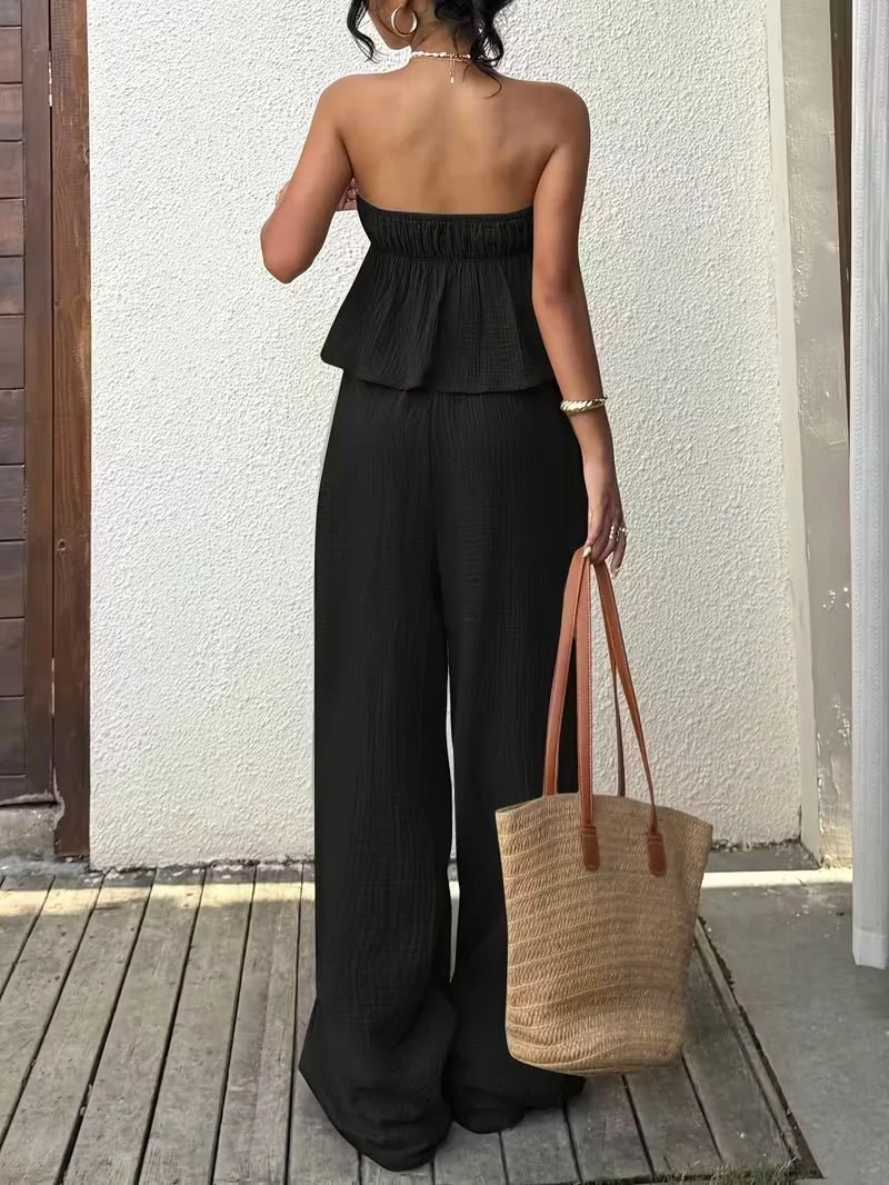 ZEYA - Gloria Strapless Top and Pants Suit