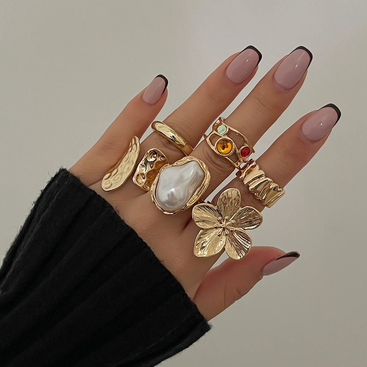 ZEYA - Gwen Adjustable Ring Set 6pcs