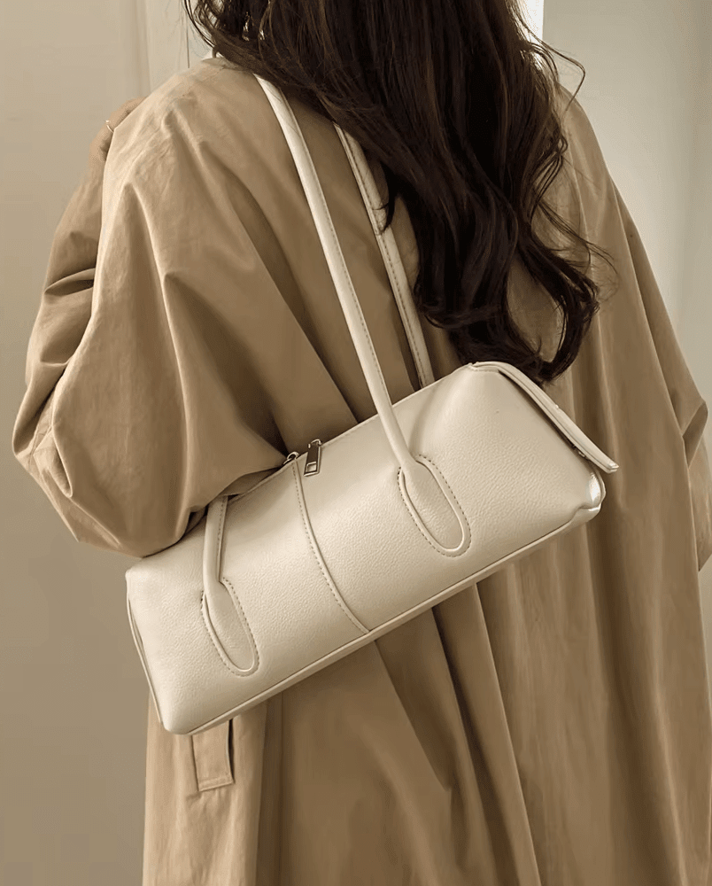 ZEYA - Hannah Cylindrical Leather Shoulder Bag