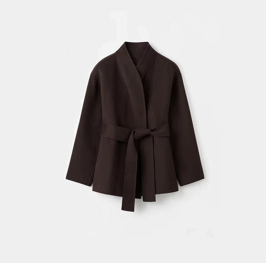ZEYA - Hazeline Belted Oversized Wrap Coat