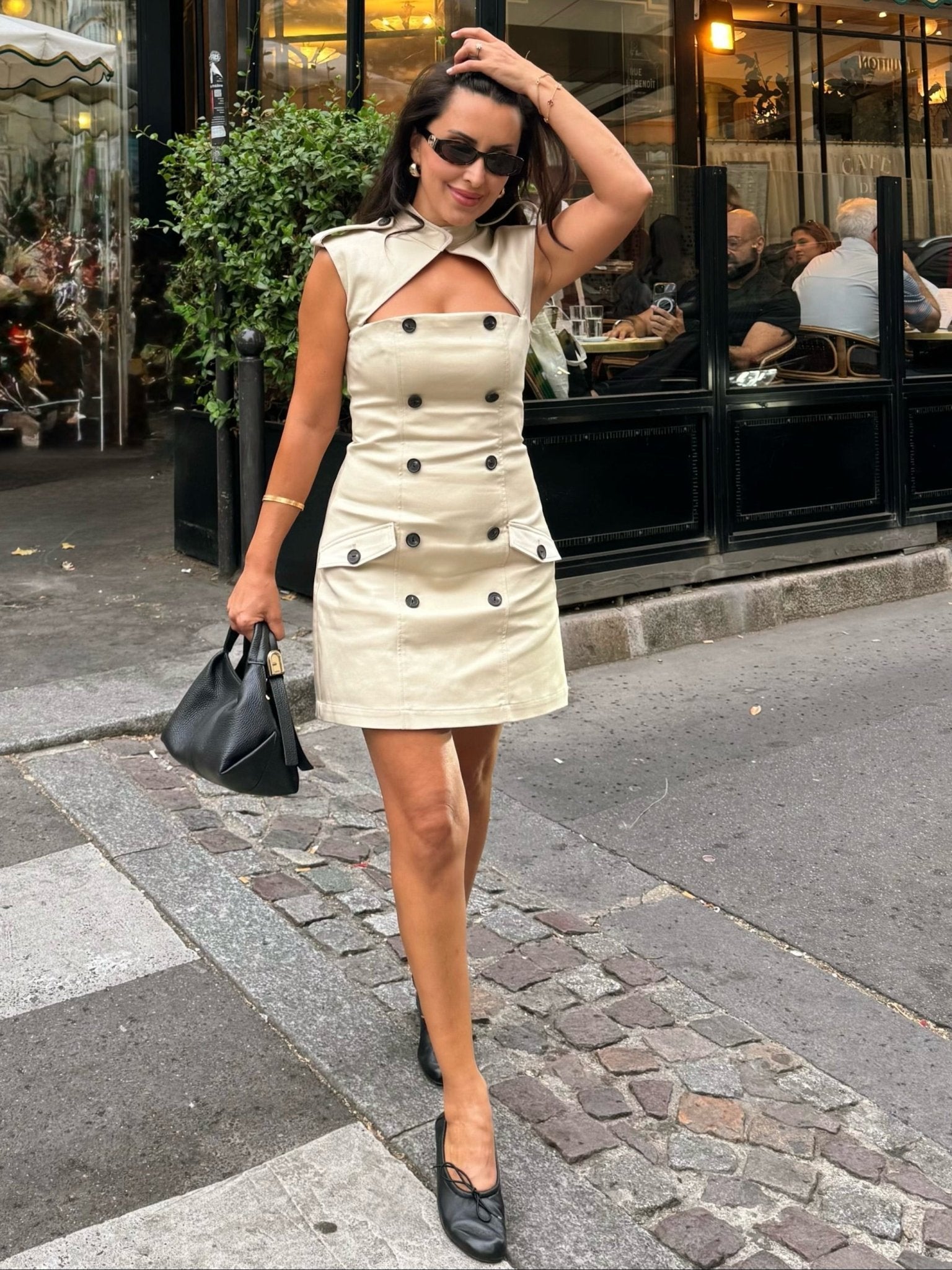 ZEYA - Helen Sleeveless Cutout Sheath Mini Dress