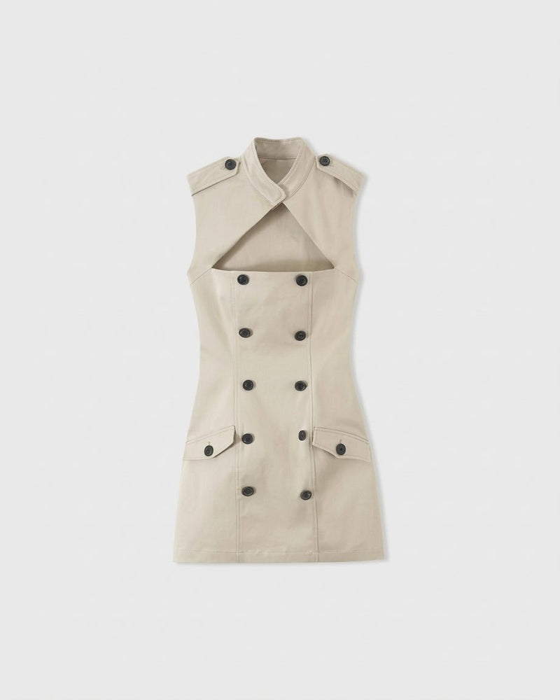 ZEYA - Helen Sleeveless Cutout Sheath Mini Dress