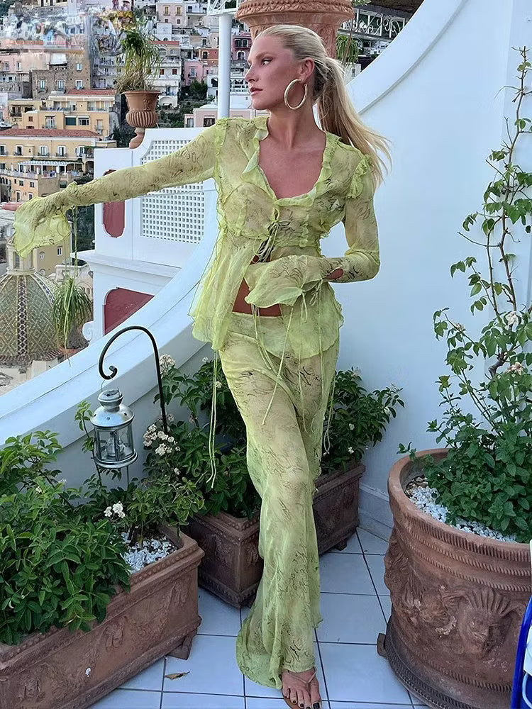 Iris abito maxi bodycon in rete
