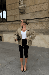 Manteau Isabel croisé en similicuir