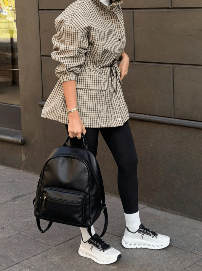 ZEYA - Isabel High-Neck Plaid Jacket