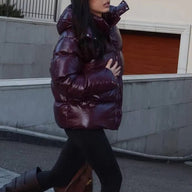 Veste matelassée brillante Jade
