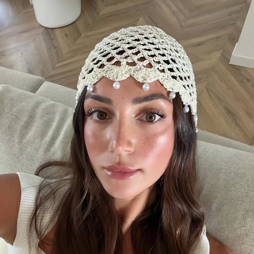 ZEYA - Jane Crochet Hollow Beanie