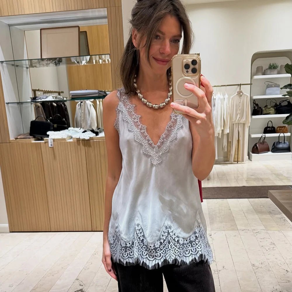 ZEYA - Janet Lace Hem Cami Top
