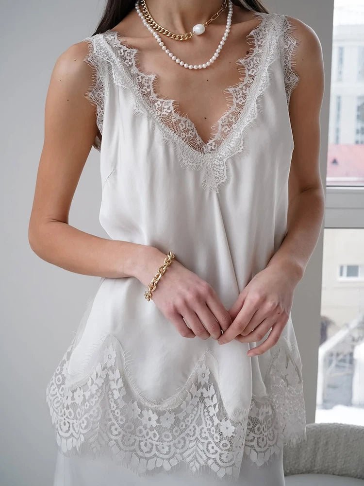 ZEYA - Janet Lace Hem Cami Top