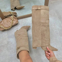 Bottes à lacets en simili cuir Jasmin
