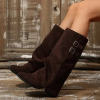 Bottes hautes à boucle rétro Jasmin