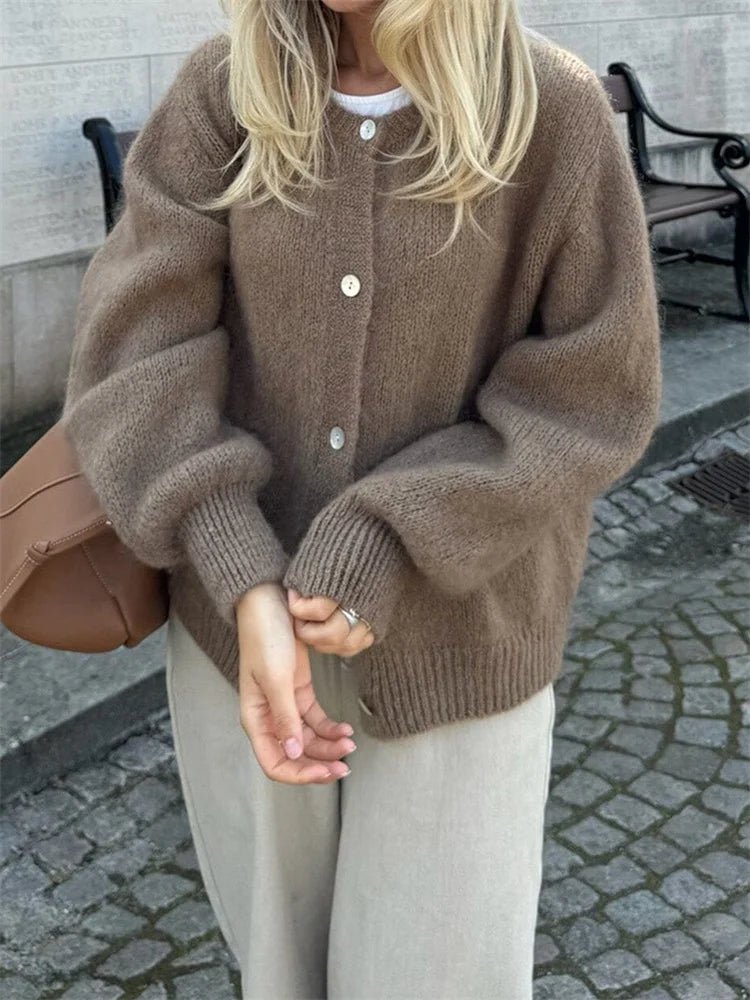 ZEYA - Jasmine Fuzzy Knit Cardigan