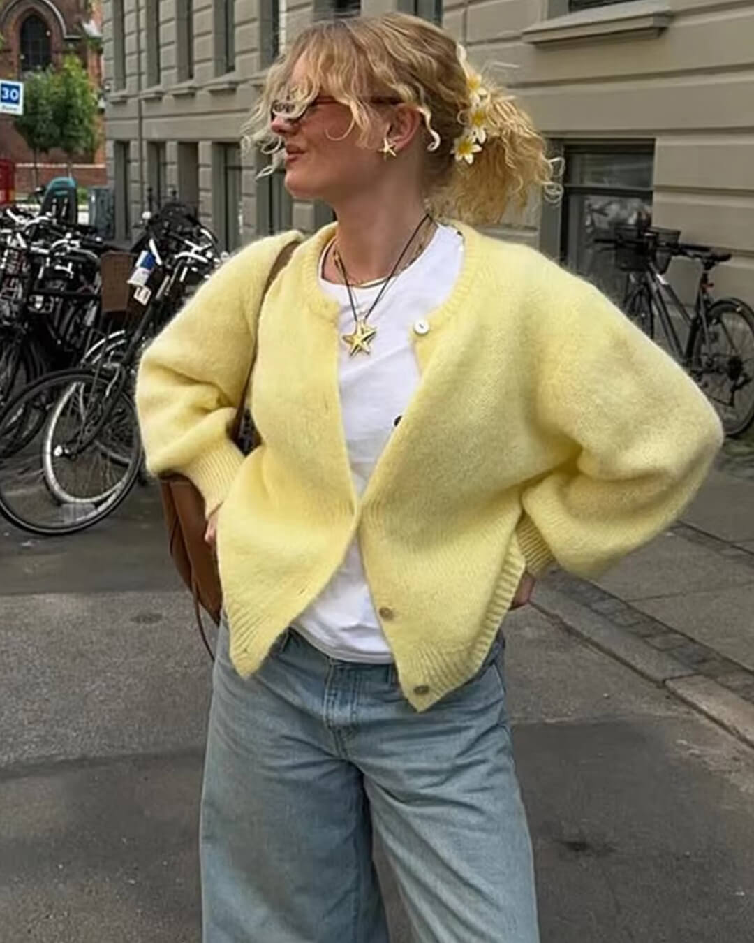 ZEYA - Jasmine Fuzzy Knit Cardigan