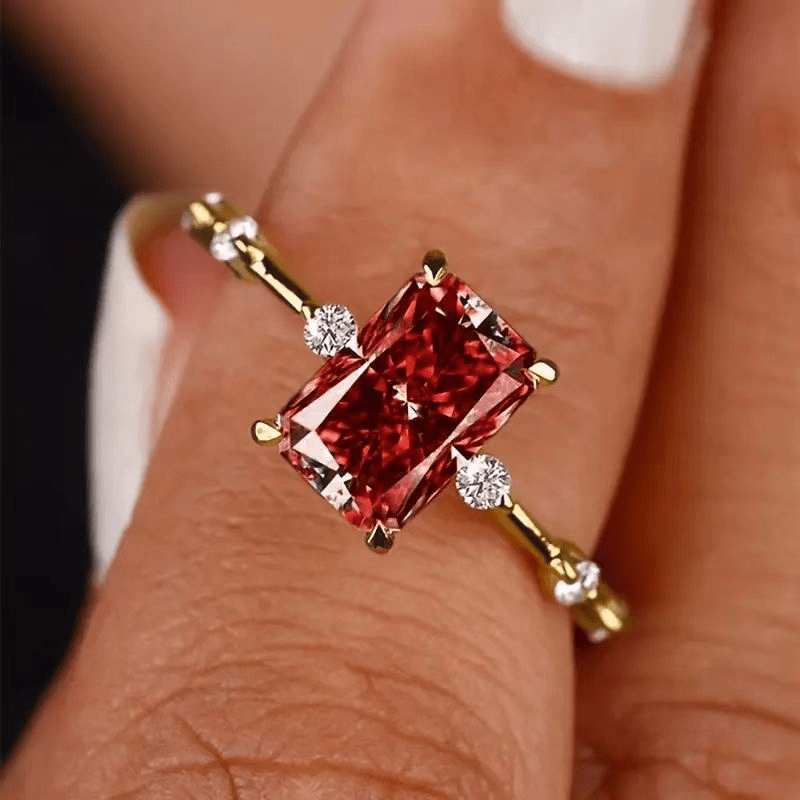 ZEYA - Jasmine Square Zirconia Ring